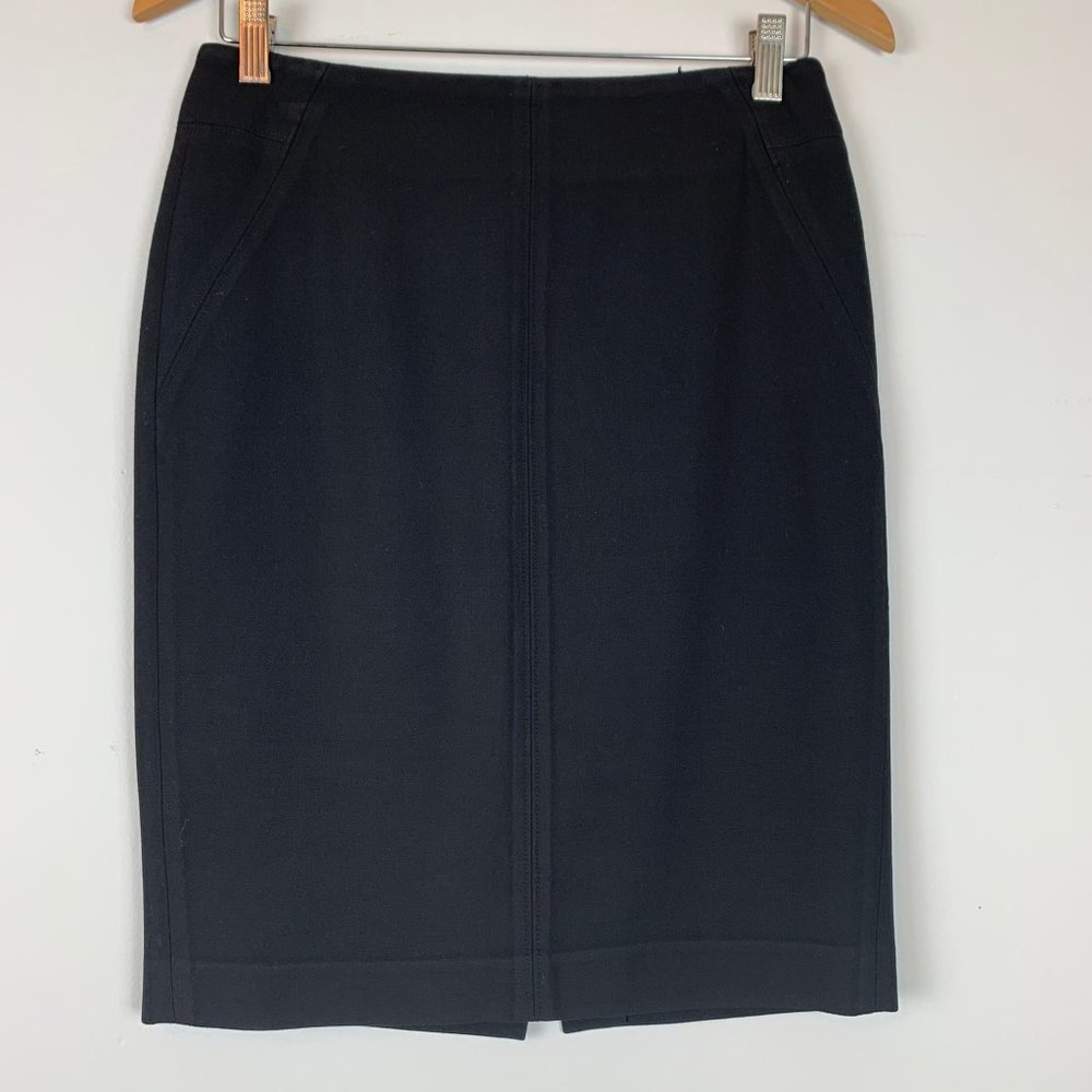 LOFT Classic Black Pencil Skirt Sz 2‎
